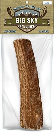 Big Sky Dog Antler Chew Large 13 Ounce | Natural, Long-Lasting Chew for Large Dogs thumbnail 1