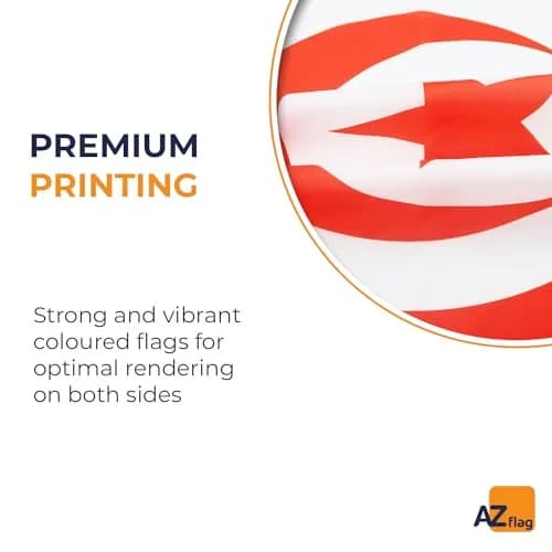 AZ FLAG Tunisia Flag 3x5 ft Light Polyester | Vibrant Indoor Flag for Celebrations thumbnail 3
