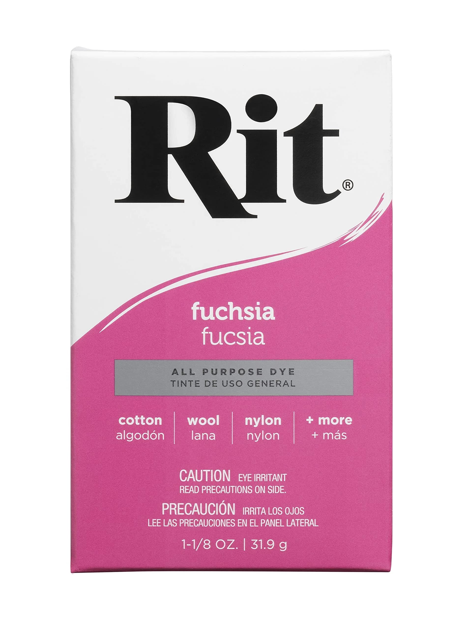 Rit All-Purpose Powder Dye, Scarlet | Vibrant Fabric Color for All Fibers (70-120 chars) — Fuchsia