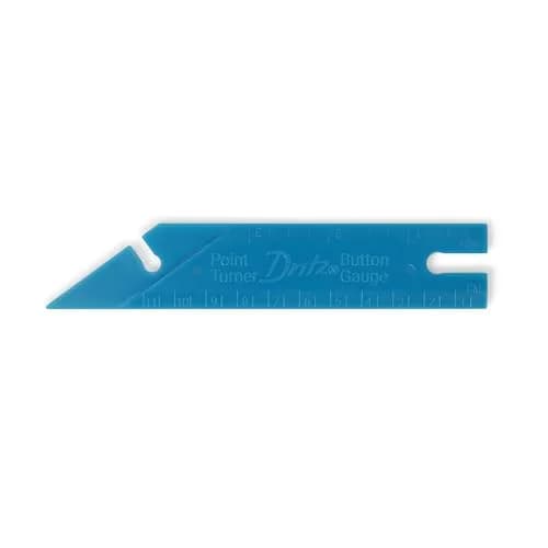Dritz Button Gauge & Point Turner, 1 Count, Blue | Sewing Tool for Light & Heavy Fabrics thumbnail 4