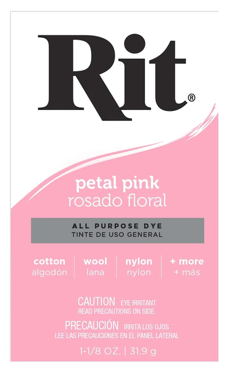 Rit All-Purpose Powder Dye 1-1/8 oz | Vibrant Fabric Color for Cotton, Silk, Wool, Nylon, Linen
