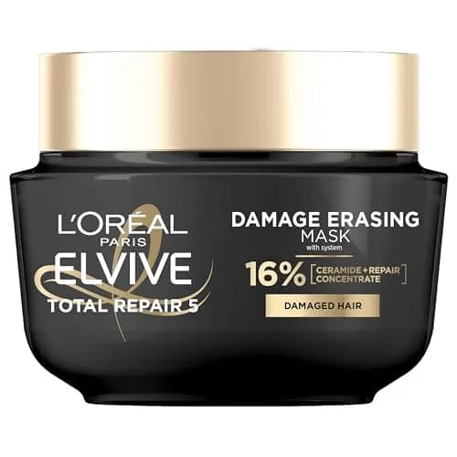 L'Oreal Paris Elvive Total Repair 5 Damage Erasing Balm Mask 250ml (8.5 fl oz) | Intensive Hair Repair Treatment thumbnail 1