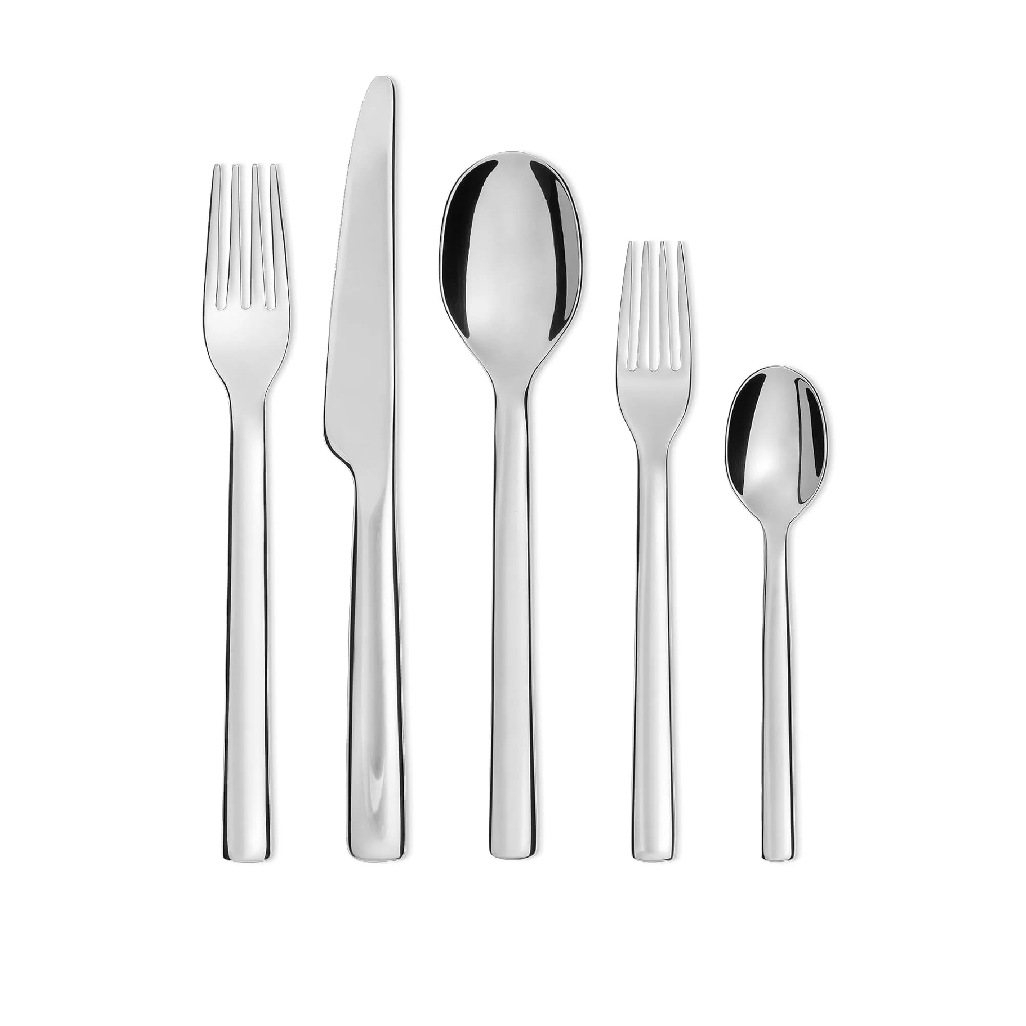 Alessi Ovale 5-Piece Cutlery Set 20 cm (7.87 in) | Designer Ronan & Erwan Bouroullec — 5 Piece Set