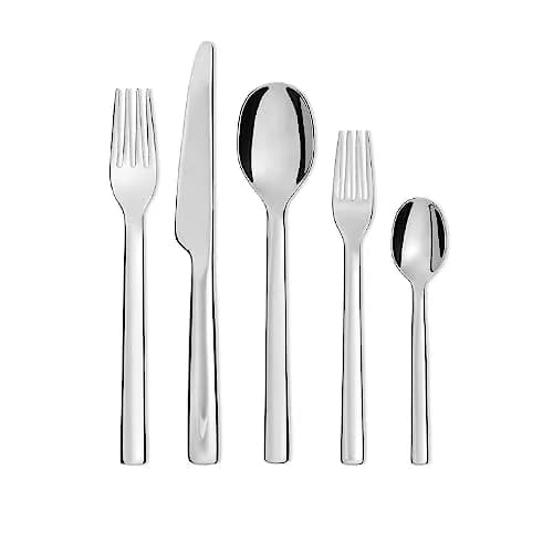 Alessi Ovale 5-Piece Cutlery Set 20 cm (7.87 in) | Designer Ronan & Erwan Bouroullec thumbnail 1