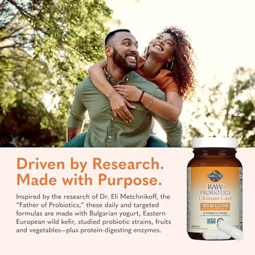 Garden of Life Raw Probiotics Ultimate Care 30 Vegetarian Capsules | 100 Billion CFU Probiotic for Gut Health thumbnail 6