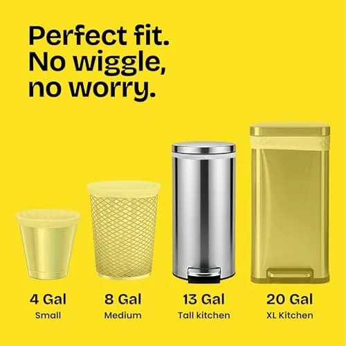 Glad ForceFlex Tall Kitchen Trash Bags 13 Gallon Grey 80 Count | Odor Control & Leak Protection thumbnail 4