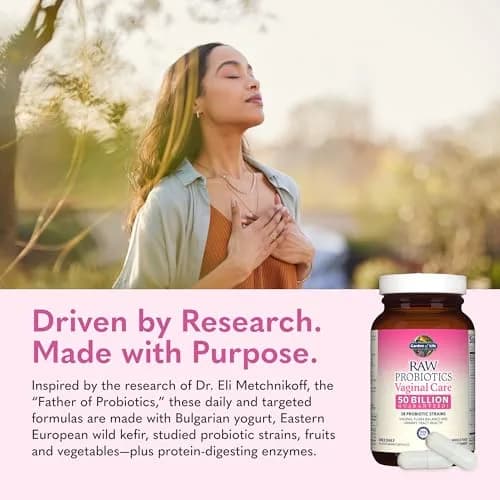 Garden of Life Raw Probiotics Vaginal Care, 50 Billion CFU, 30 Count | Supports Vaginal & Urinary Health thumbnail 6