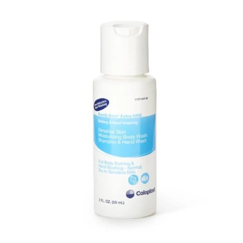 Coloplast Gentle Rain Body Wash, Shampoo, & Hand Wash 60ml (2 Fl Oz) | Extra Mild for Sensitive Skin - main product image