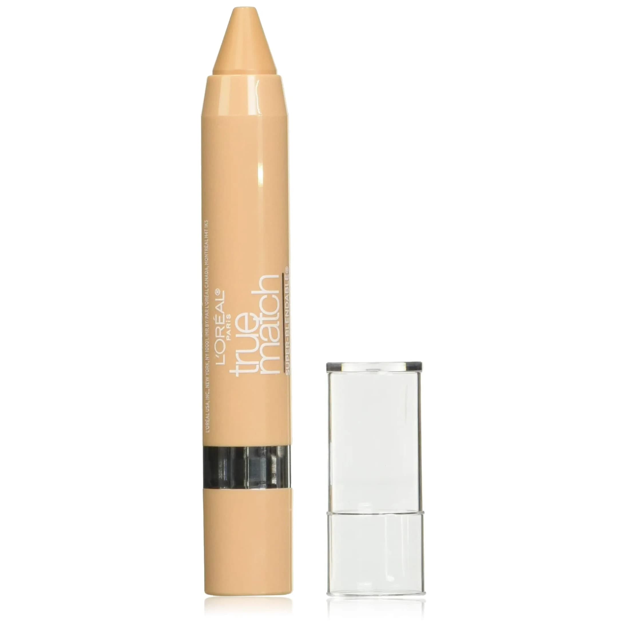 L'Oreal Paris True Match Super Blendable Crayon Concealer Fair/Light Neutral 0.1 oz (2.83 g) | Customizable Coverage for Blemishes — Light/Medium Warm W4-5