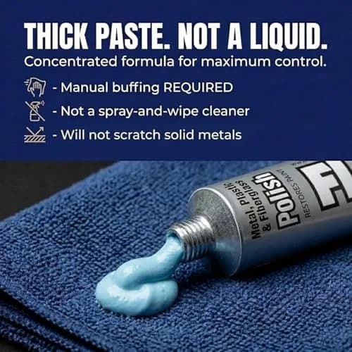 Flitz Metal Polish Paste 5.29oz (156g) 10-Pack | USA-Made for Solid Metals, Non-Abrasive thumbnail 3
