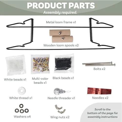 The Beadsmith Metal Bead Loom Kit with Glass Beads & Accessories | 32.4cm x 6.35cm x 7.62cm thumbnail 5
