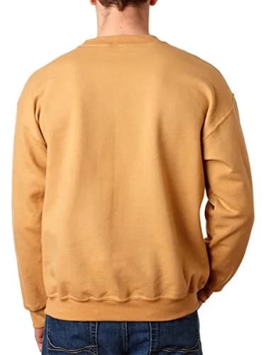 Gildan Adult DryBlend® 9 oz. Fleece Crew Sweatshirt Medium White | 255 g (9 oz) Crew Neck Long Sleeve thumbnail 4