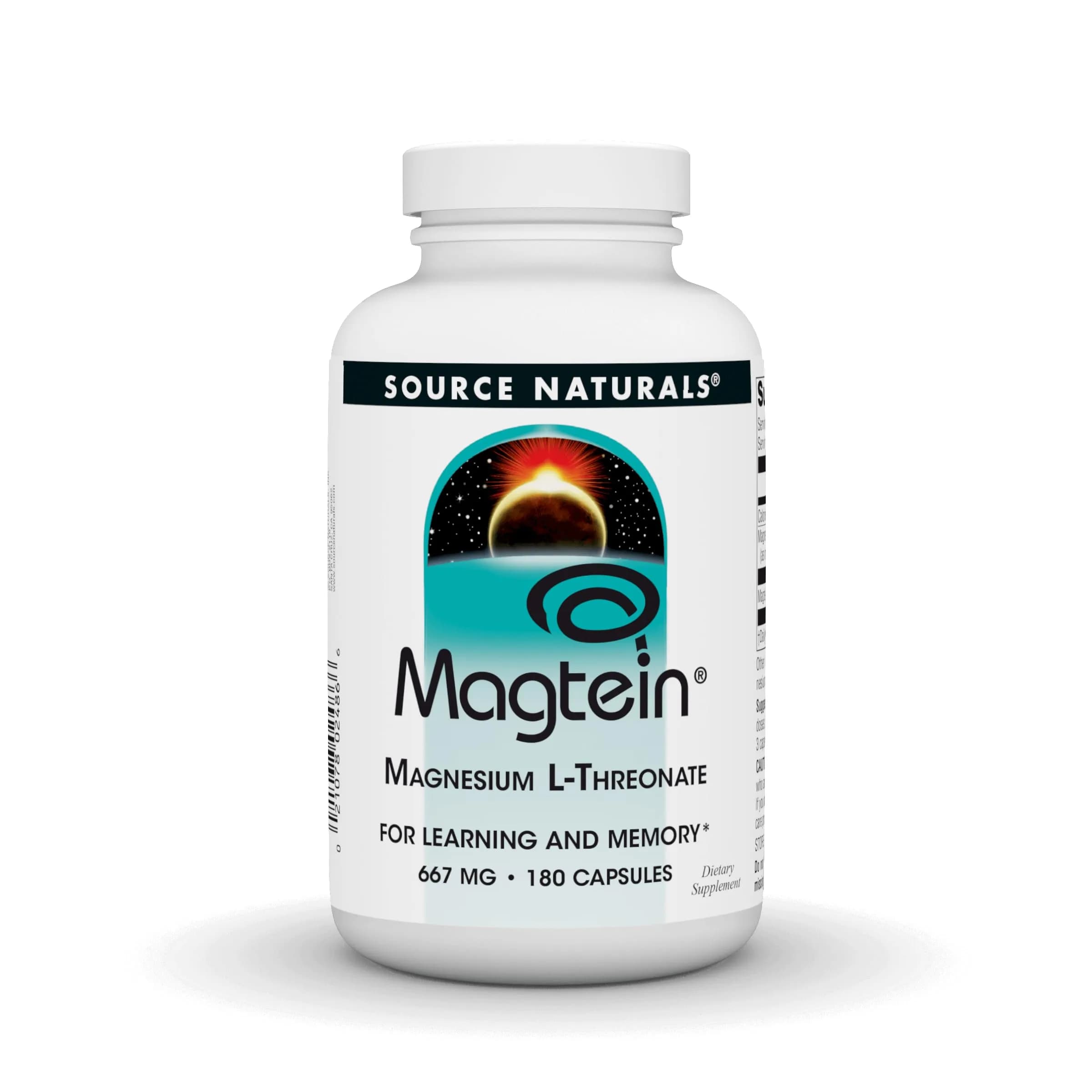 Source Naturals Magtein Magnesium L-Threonate 667mg | Supports Brain & Memory - main product image