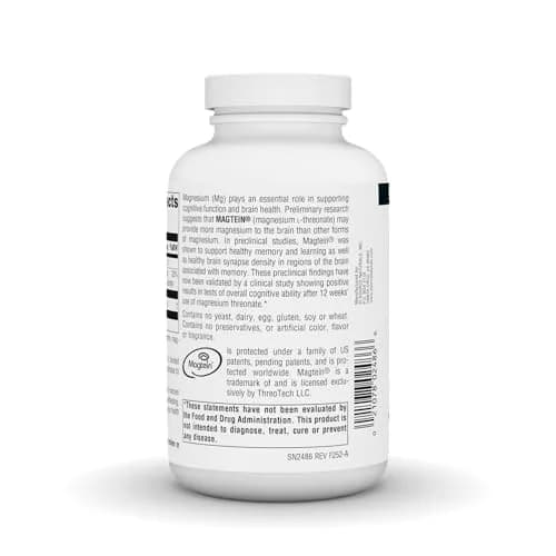 Source Naturals Magtein Magnesium L-Threonate 667mg | Supports Brain & Memory thumbnail 3