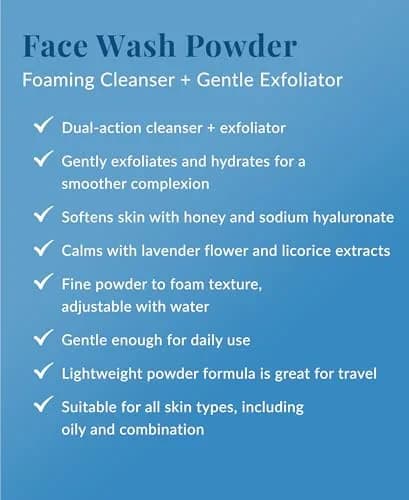 DHC Face Wash Powder Enzyme Exfoliating Cleanser 50ml (1.7 oz) | Gentle Daily Cleanser for All Skin Types thumbnail 2