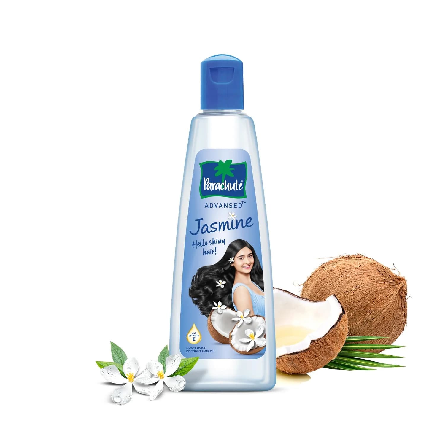 Parachute Advansed Jasmine Hair Oil & Rosemary Essential Oil 400ml (13.3 Fl Oz) | Hair Growth & Frizz Control — 10.1 fl oz