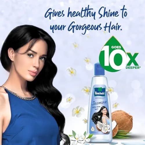 Parachute Advansed Jasmine Enriched Coconut Hair Oil 300ml (10.1 Fl Oz) | Nourishes Scalp, Strengthens Hair thumbnail 4