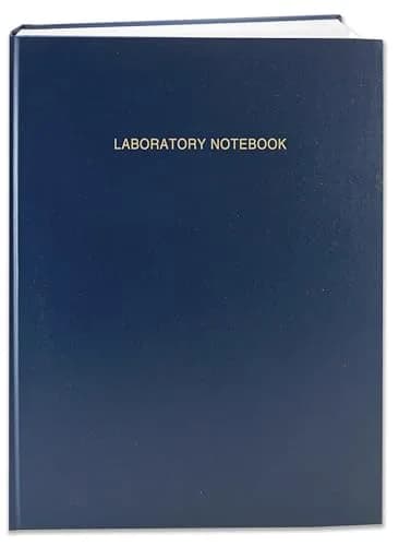 BookFactory Lab Notebook Blue | 96 Pages, Hardbound, 8.8 x 11.25 in, 0.25" Grid Format thumbnail 1