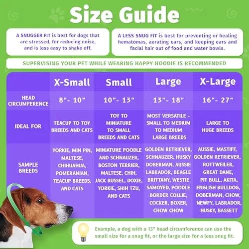 ZONI PETS Happy Hoodie The Original Dog & Cat Calming Band for Noise & Anxiety Relief | Stress-Relief for Pets thumbnail 5