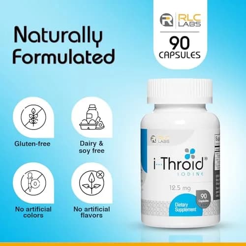 RLC Labs i-Throid 12.5 mg | Thyroid Support for Hypothyroidism thumbnail 2