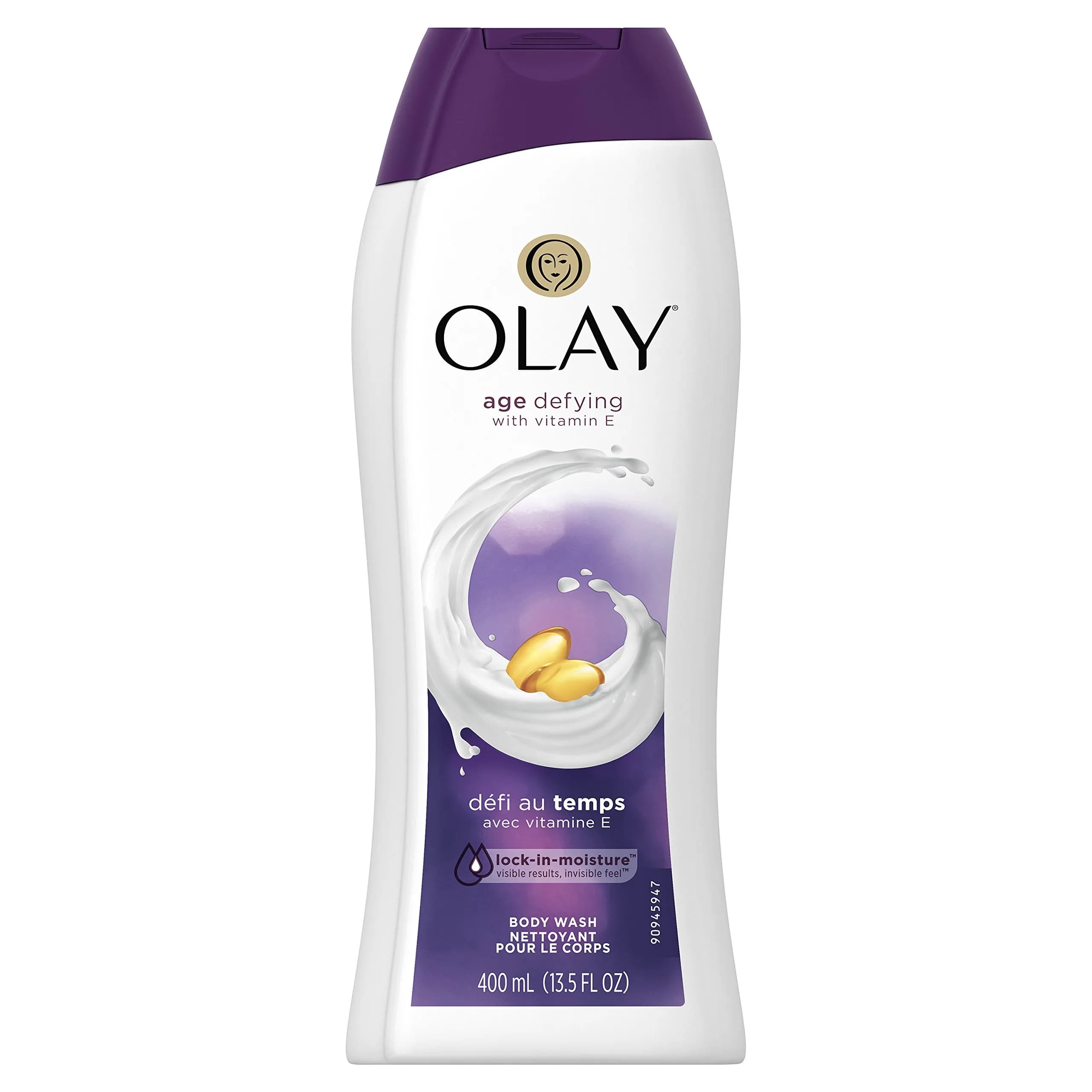 Olay Age Defying Body Wash With Vitamin E 400ml (13.5 Fl Oz) | Conditions Skin for Younger-Looking Appearance - main product image