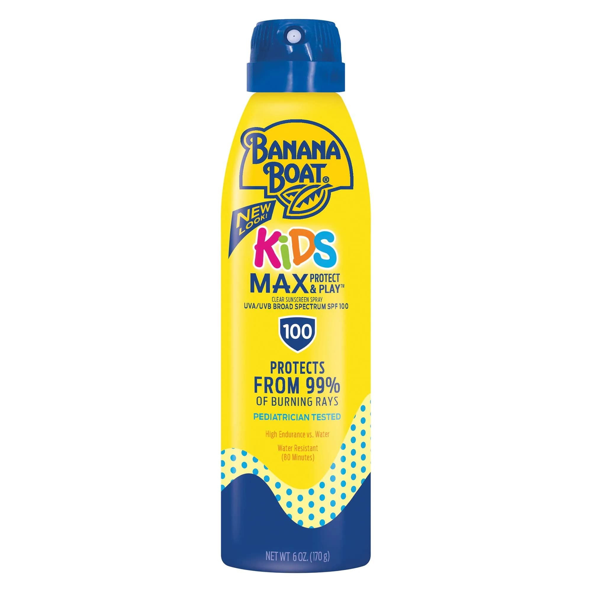 Banana Boat Kids Sport SPF 50 Sunscreen Spray 177ml (6oz) | Tear-Free, Sting-Free Protection - main product image