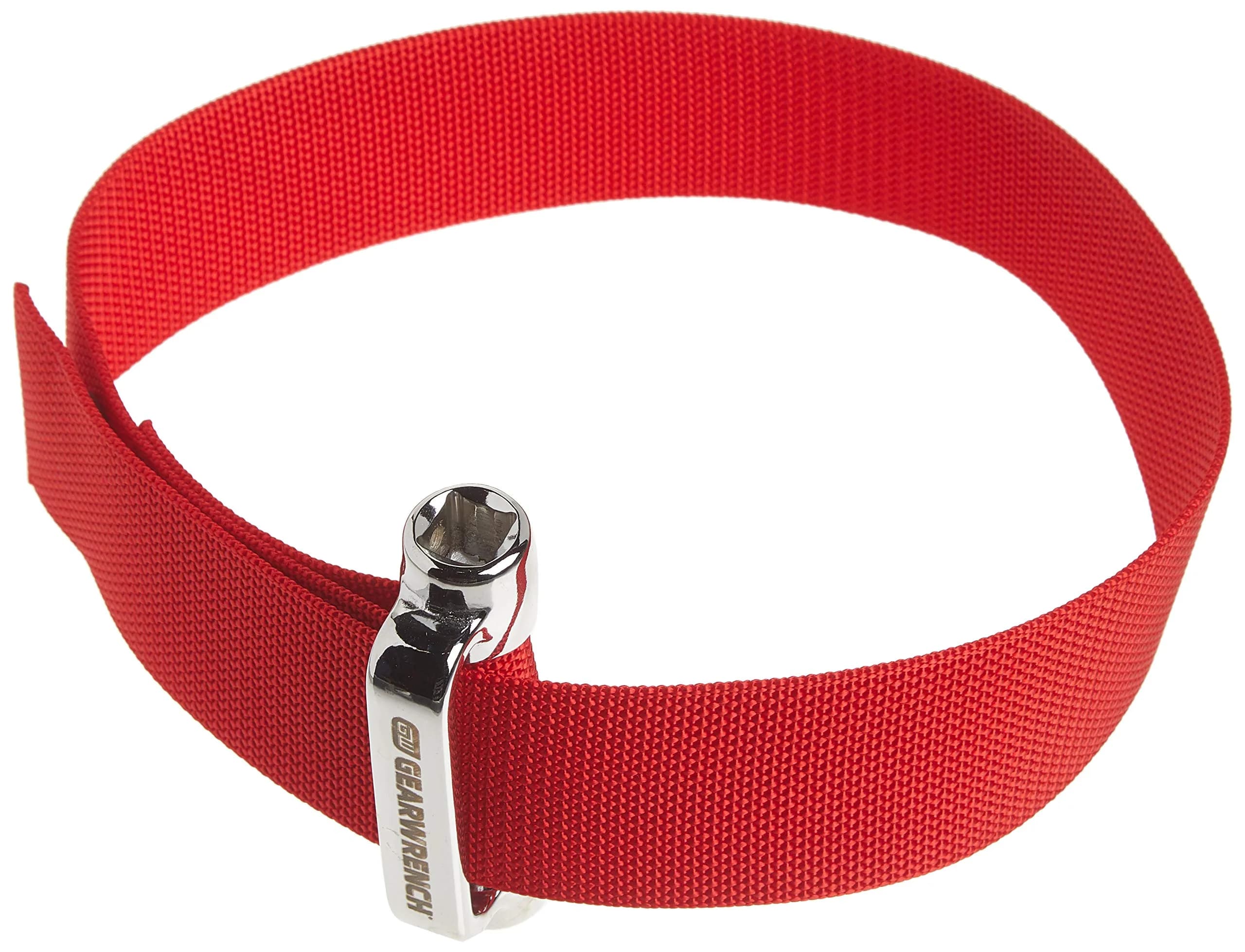 GEARWRENCH Heavy-Duty Oil Filter Strap Wrench 3/8" & 1/2" Drive | Up to 9" Diameter | Heavy Duty Nylon & Forged Steel - main product image