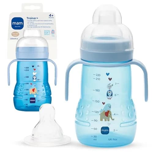 MAM Trainer Sippy Spill-Proof Cup 237ml (8 oz) | Transition Cup 4+ Months thumbnail 1