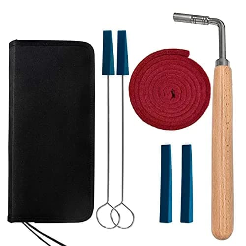 Ecloud Shop Piano Tuning Kit with L-Shape Hammer, Rubber Mutes & Temperament Strip | 6-Piece Set thumbnail 1