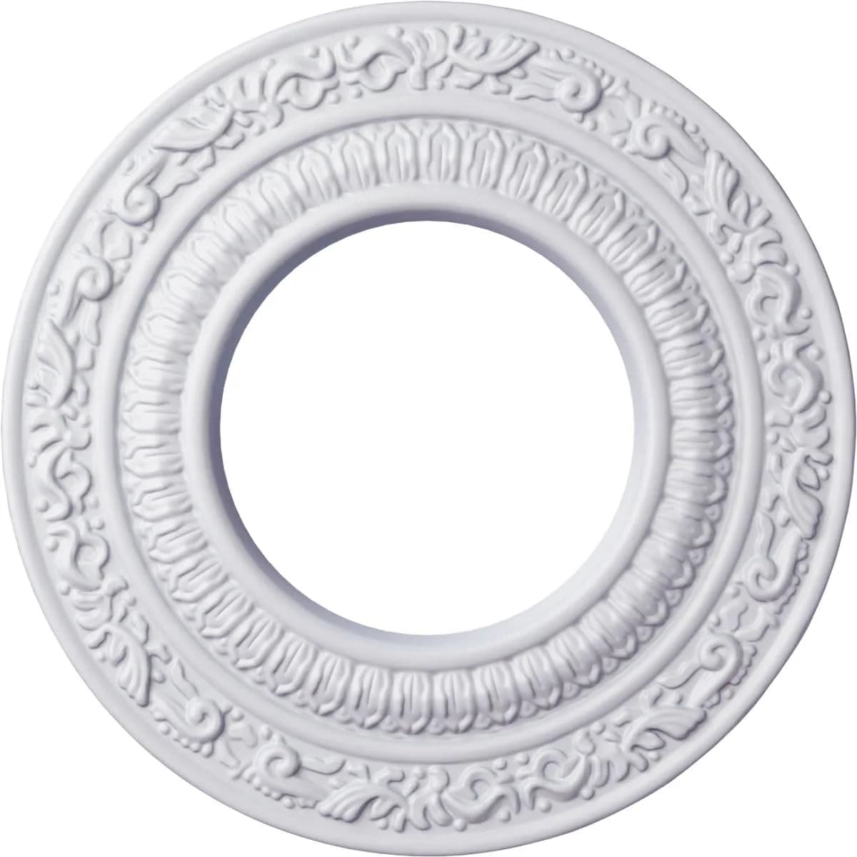 Ekena Millwork Andrea Ceiling Medallion 20.6 cm (8-1/8 in) Diameter | Intricately Carved Urethane for Easy Installation — Unfinished