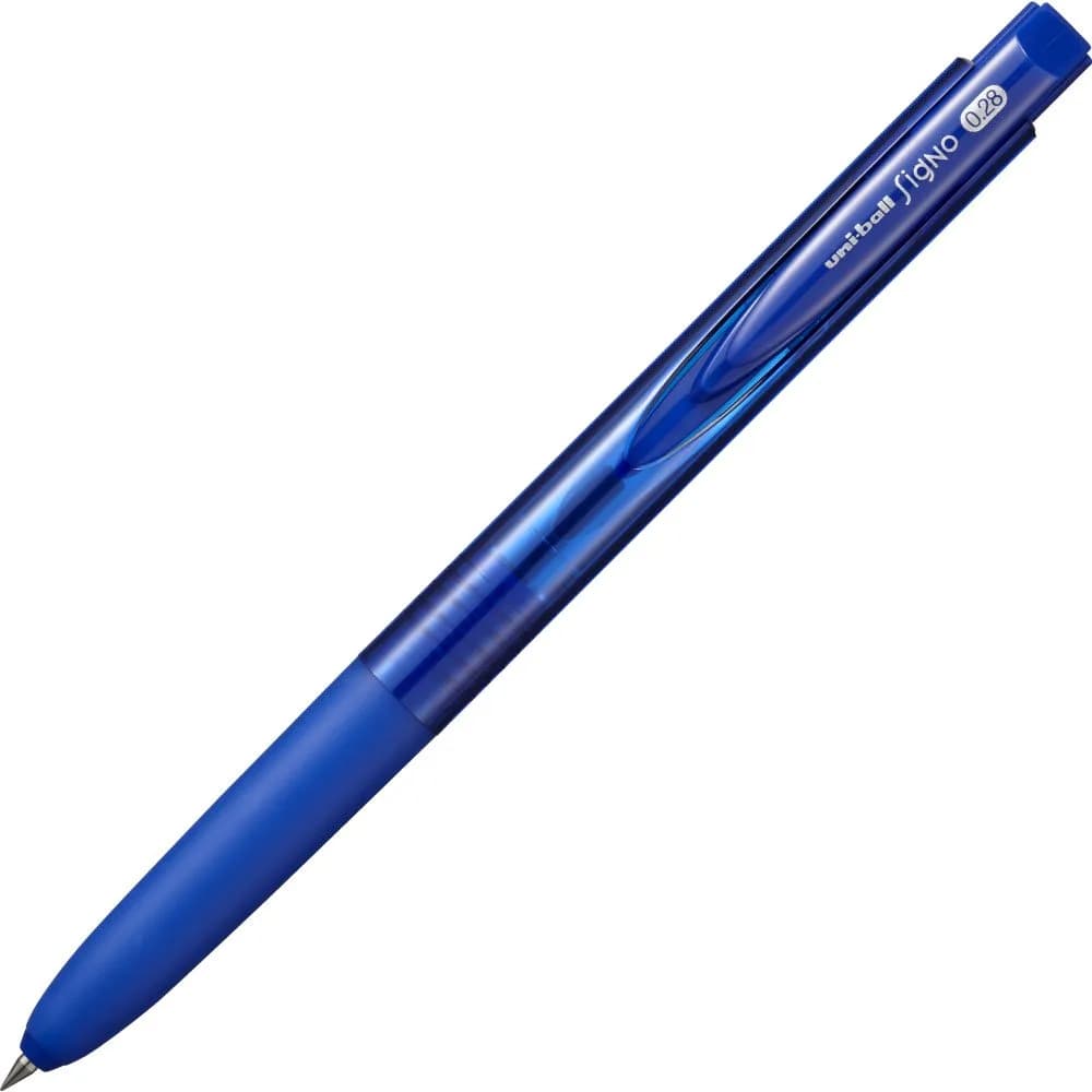 三菱鉛筆 Uni-Ball Signo RT1 Ballpoint Pen 0.28mm Lime Green | Smooth Ink Flow — Blue