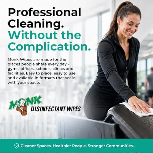 Monk Disinfecting Wipes 80 Count | Heavy Duty Surface Disinfectant for Commercial & Home Use thumbnail 6