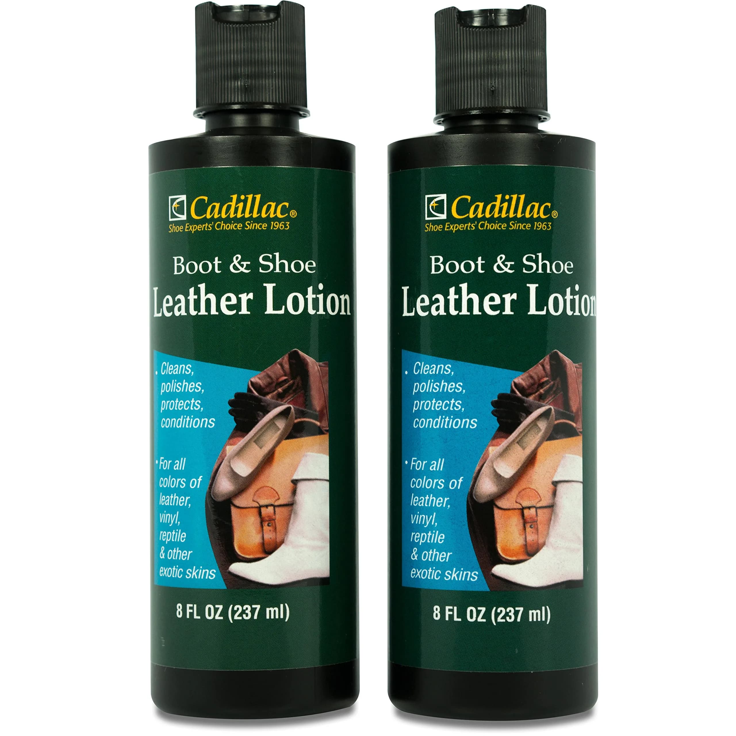 Cadillac Boot and Shoe Leather Lotion 473ml (16 Fl Oz) | Revitalizes Leather Goods - main product image