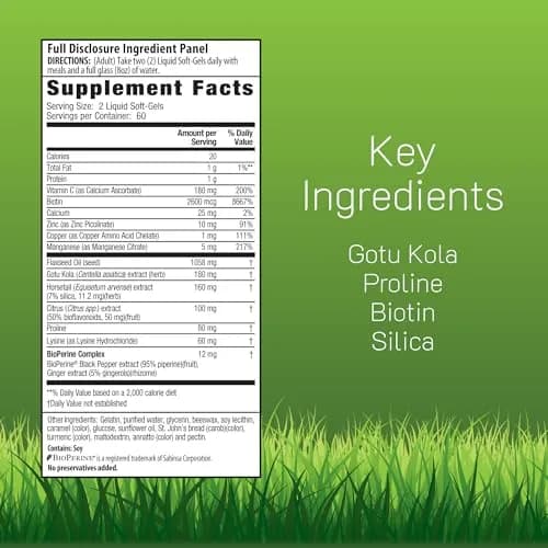 Irwin Naturals Longer, Stronger Hair & Nails Beauty Formula | 120 Softgels thumbnail 2