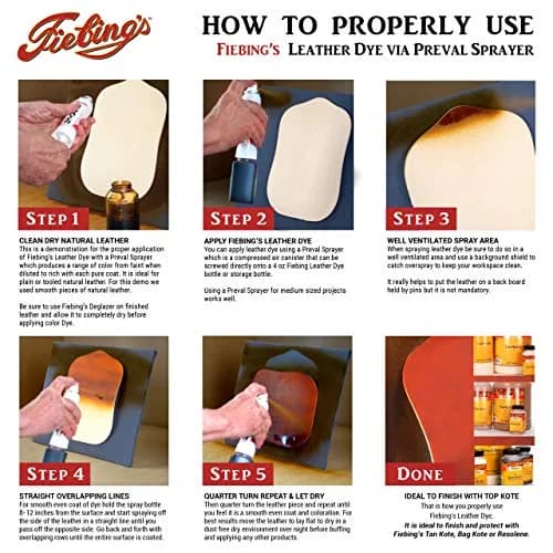 Fiebing's Red Leather Dye 118ml (4 Fl Oz) | Permanent Alcohol-Based Dye for Vegetable Tanned Leather thumbnail 6