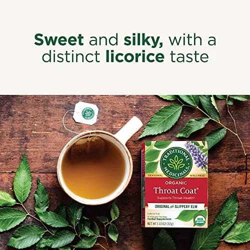 Traditional Medicinals Throat Coat Seasonal Tea 16 Tea Bags | Supports Throat & Immunity thumbnail 3