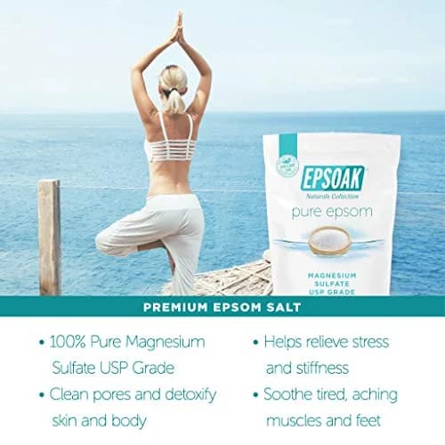 Epsoak Epsom Salt 2 lb (907 g) Magnesium Sulfate USP | Cruelty-Free Certified Bath Soak thumbnail 2