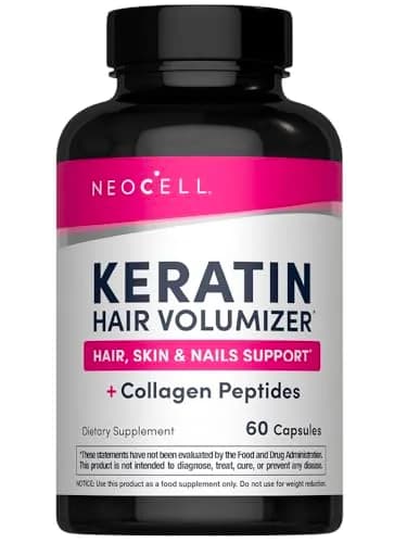 NeoCell Keratin Hair Volumizer 60 Capsules | Hair, Skin & Nails Support thumbnail 1