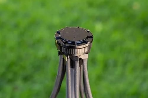 Rain Bird 9-Port Drip Manifold 1/2" NPT x 1/4" Drip, 25 PSI Adjustable Flow, Black | Connects up to nine 1/4" Drip irrigation tubes to a 1/2" riser thumbnail 6