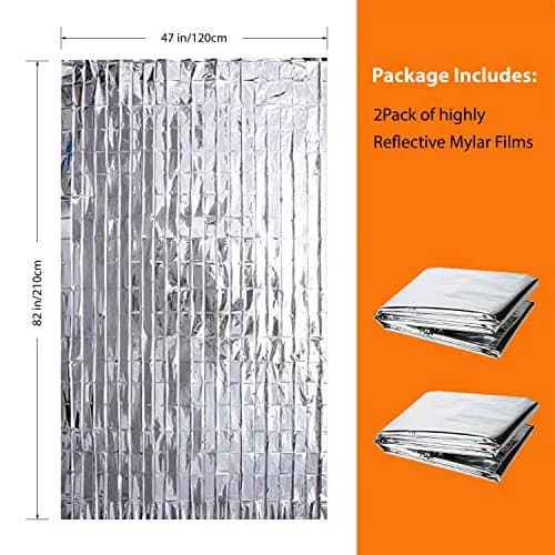 NAVADEAL Silver Highly Reflective Mylar Film Sheets 210cm x 120cm (82" x 47") | Increase Plant Growth & Save Power thumbnail 4