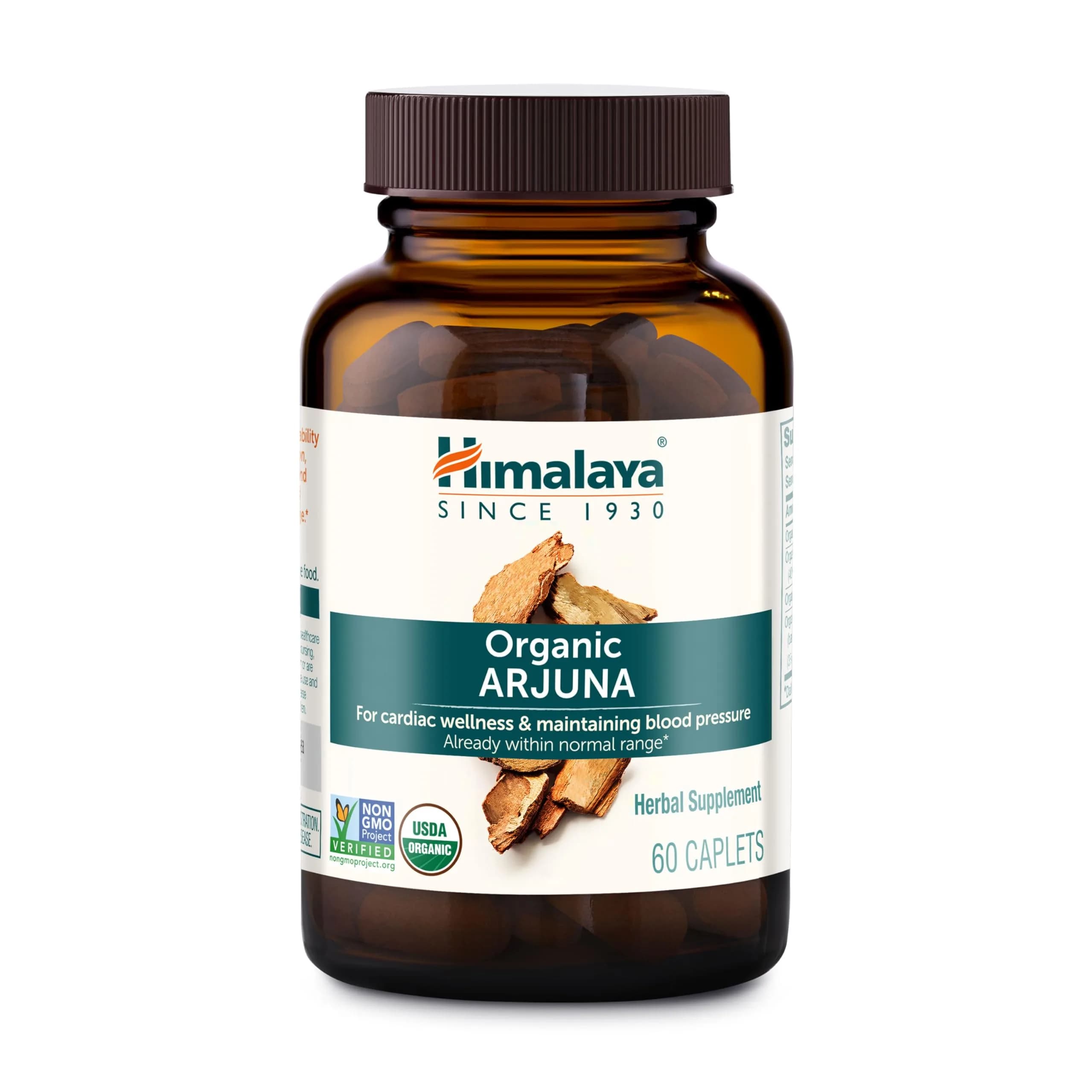 Himalaya USDA Organic Arjuna Capsules, 700 mg (60 Caplets) - main product image