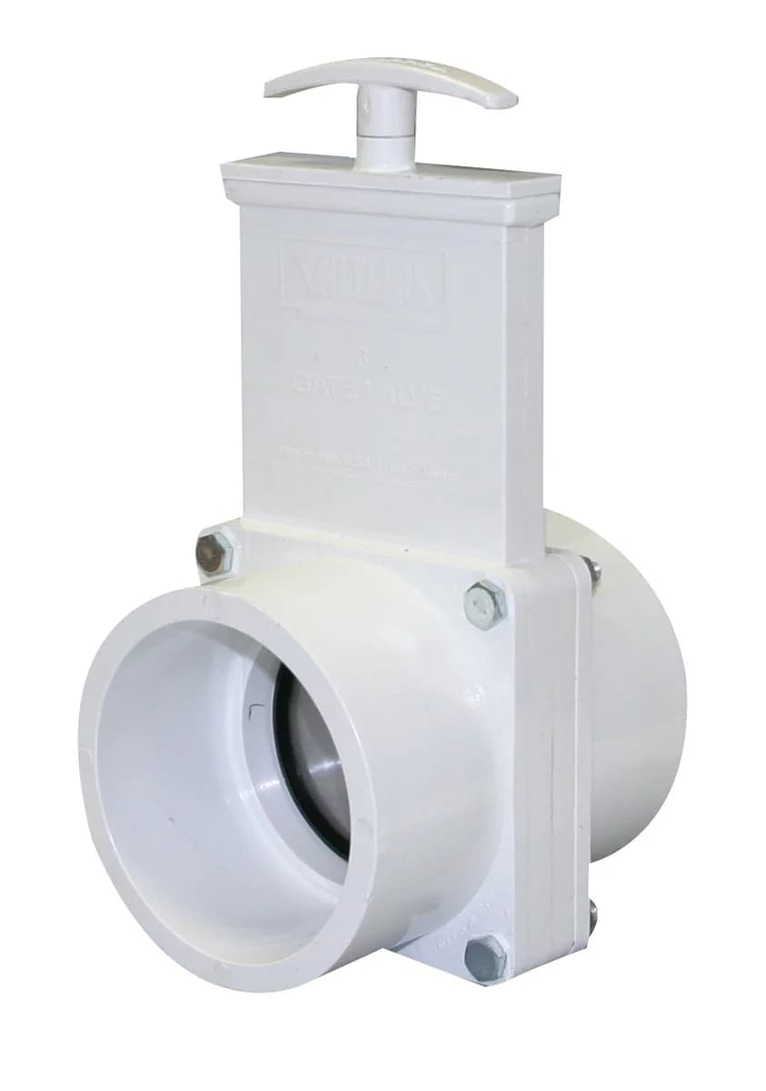 Valterra PVC Gate Valve 3" Slip | Unrestricted flow, quick shut-off, ideal for liquids & gases - main product image