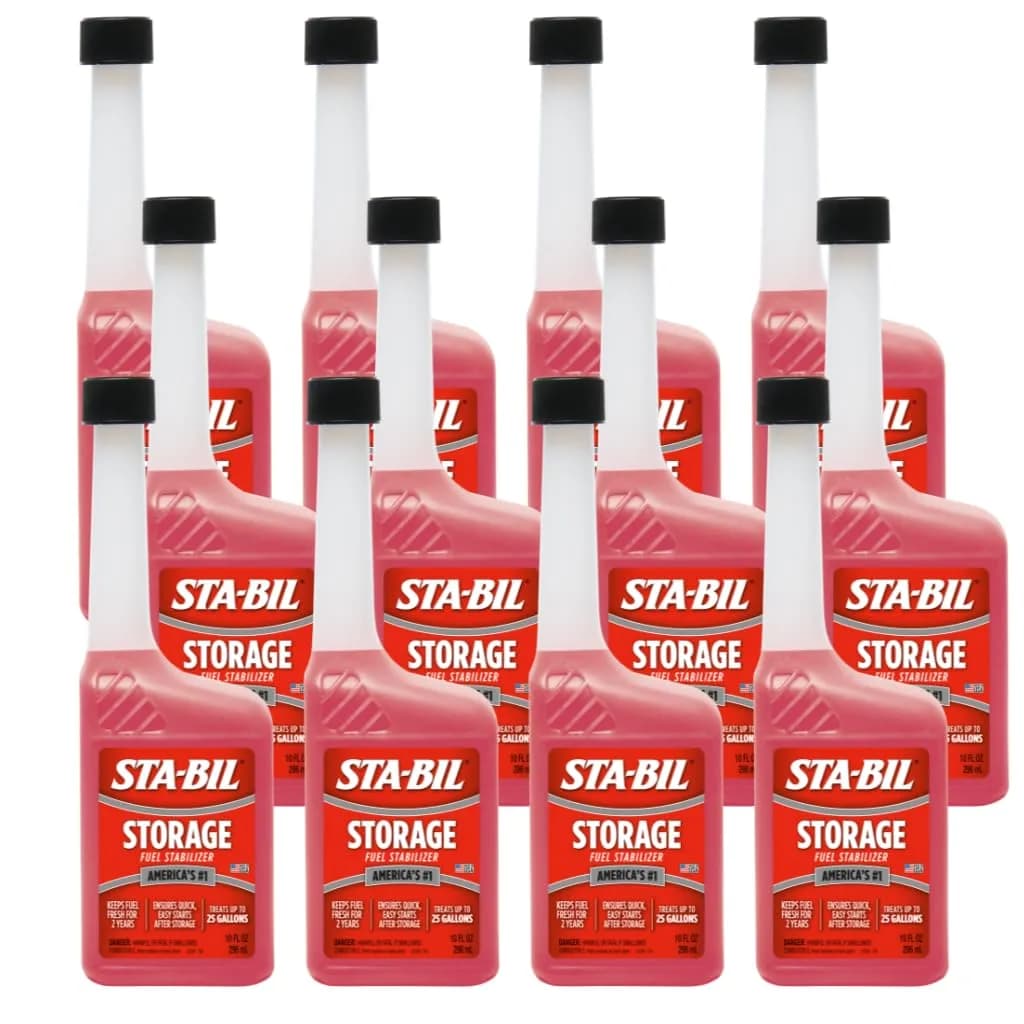 STA-BIL Storage Fuel Stabilizer 10 fl oz (12-Pack) | Keeps Fuel Fresh for 24 Months