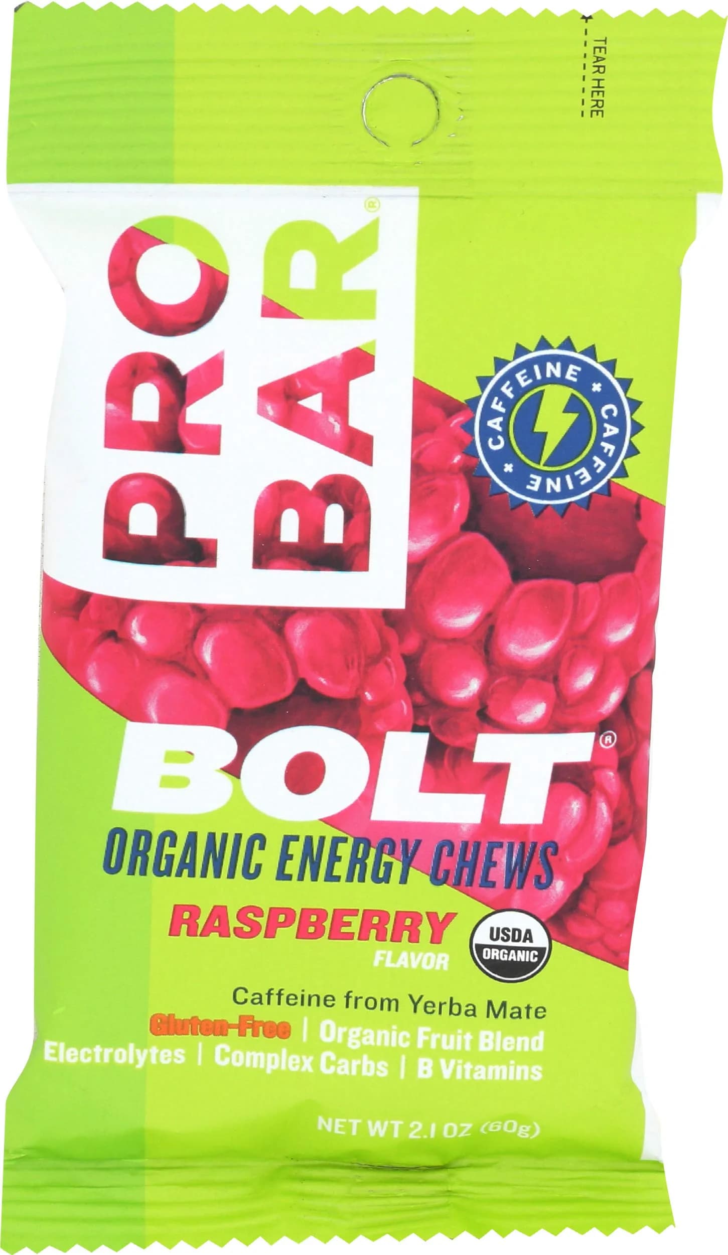 PROBAR Bolt Organic Energy Chews, Raspberry 12 Count | Gluten-Free, USDA Organic, Natural Fuel thumbnail 4