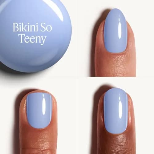 essie Nail Polish Bikini So Teeny 0.46 Fl Oz | Glossy Sparkling Blue, Trendy & Durable thumbnail 3