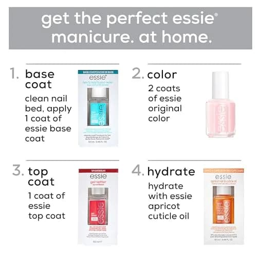 essie All-In-One Base Coat + Top Coat + Strengthener Nail Polish 13.5ml (0.46 Fl Oz) | Argan Oil Infused thumbnail 8