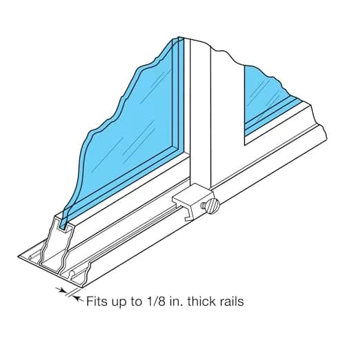 Prime-Line Sliding Window Security Lock for 1/8 in. Rail, Aluminum (4 Pack) | Secure & Ventilate Windows thumbnail 5