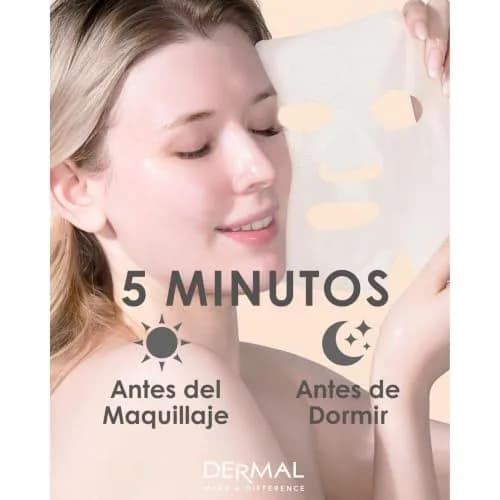 DERMAL 16 Collagen Korean Essence Sheet Mask Variety Pack, 23ml (0.78 Fl Oz) | Hydrating, Soothing, Brightening thumbnail 7