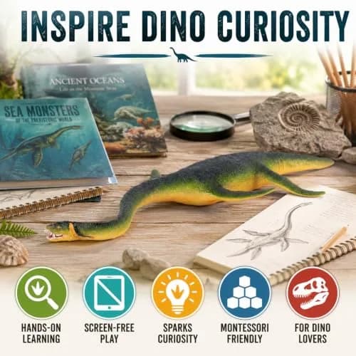 Safari Ltd. Elasmosaurus Figurine - Detailed 10" Marine Dinosaur - Educational Toy for Kids 3+ thumbnail 5