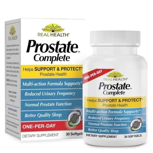 Real Health Prostate Complete - Prostate Health Supplements for Men, 30 Ct | Supports Healthy Prostate & Urinary Flow thumbnail 1
